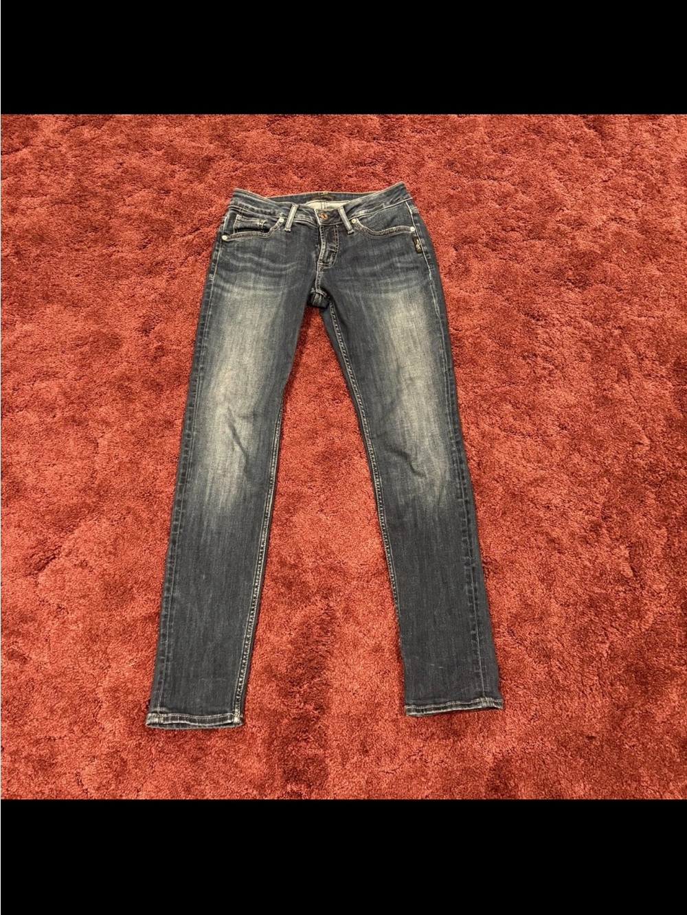 Silver Jeans Women's Skinny Jeans - Dark Wash Blue Boyfriend
